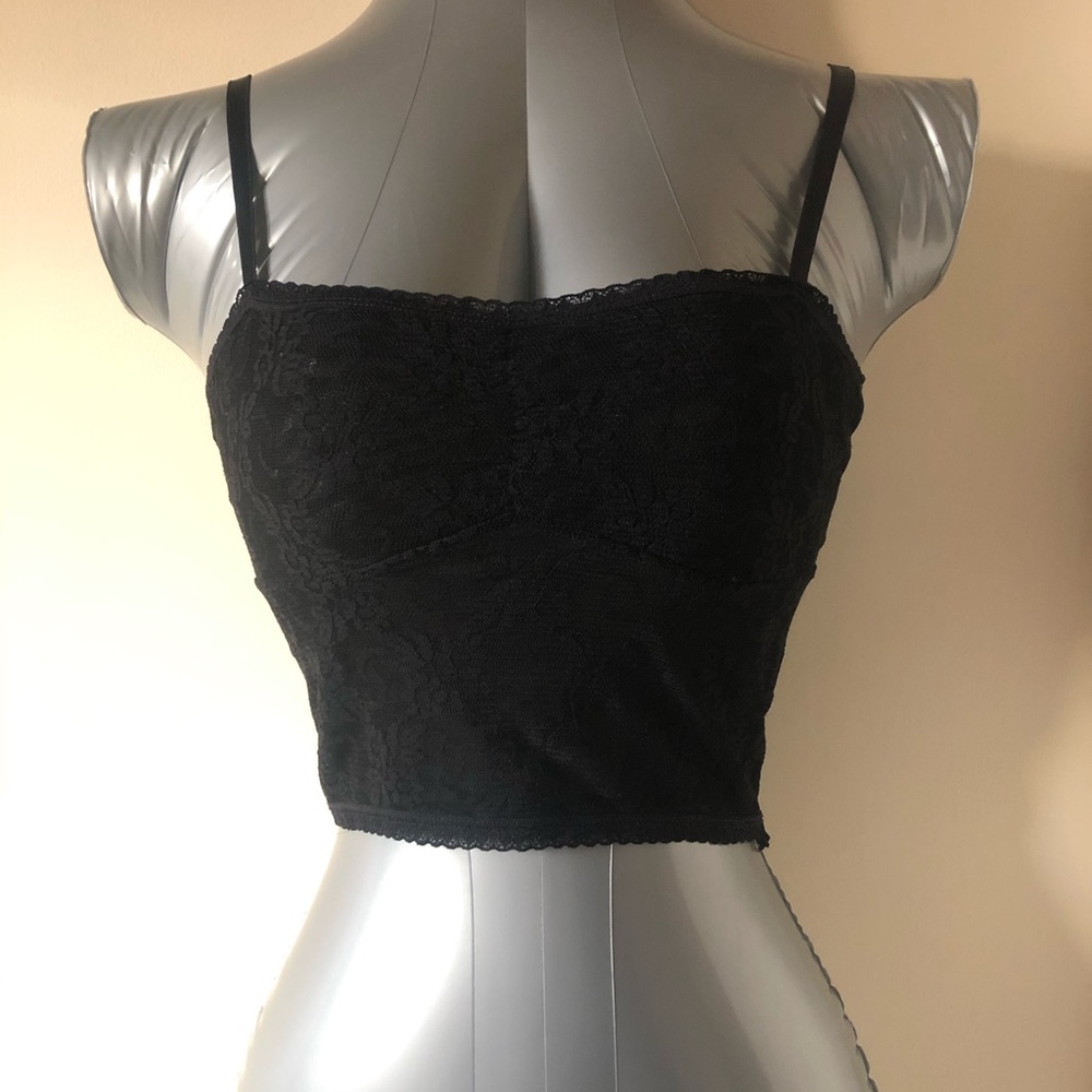 Lace crop tank